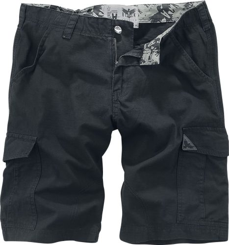 Black Premium by EMP Army Vintage Shorts Kraťasy černá