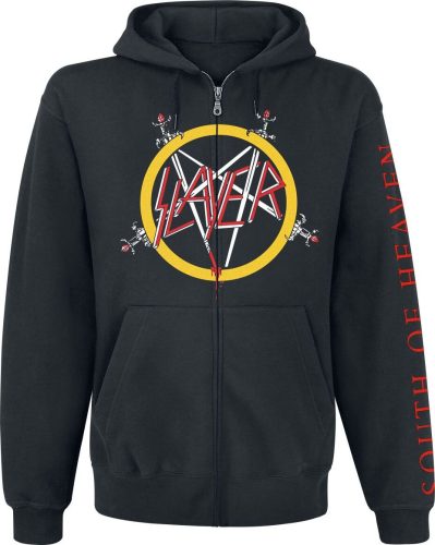 Slayer South of heaven Mikina s kapucí na zip černá