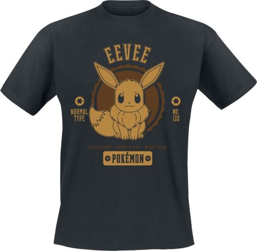 Pokémon Eevee Tričko černá