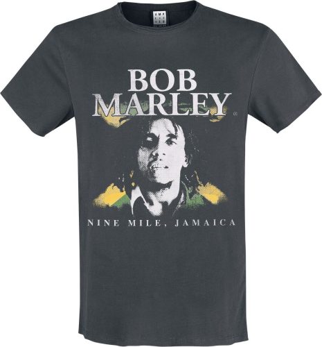 Bob Marley Amplified Collection - Nine Mile Tričko charcoal