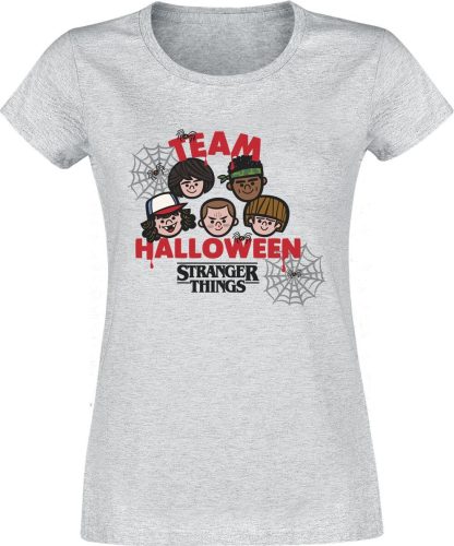 Stranger Things Team Halloween Dámské tričko šedá