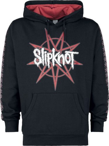 Slipknot Amplified Collection - Mens Taped Fleece Hoodie Mikina s kapucí černá