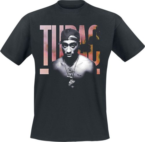 Tupac Shakur Pink Logo Tričko černá