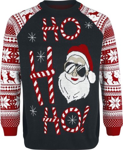 Ugly Christmas Sweater Ho Ho Ho Pletený svetr vícebarevný