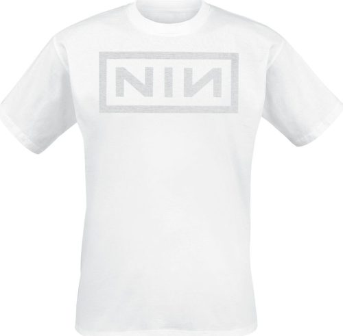 Nine Inch Nails Classic Logo Tričko bílá