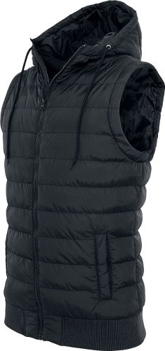 Urban Classics Small Bubble Hooded Vest Vesta černá