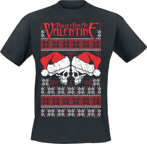 Bullet For My Valentine Christmas Tričko černá