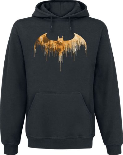 Batman Drip Logo Mikina s kapucí černá