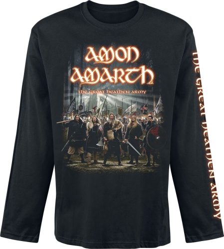 Amon Amarth Great Heathen Army Tričko s dlouhým rukávem černá