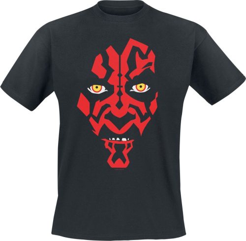 Star Wars Darth Maul Face Tričko černá