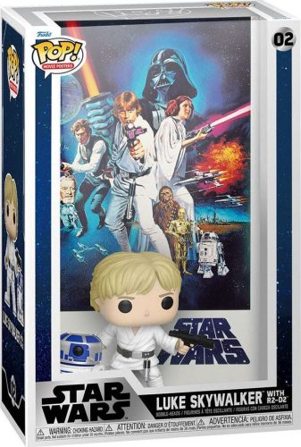 Star Wars Funko Pop! Movie Poster - A New Hope Luke Skywalker with R2-D2 Vinyl Figur 02 Sberatelská postava vícebarevný