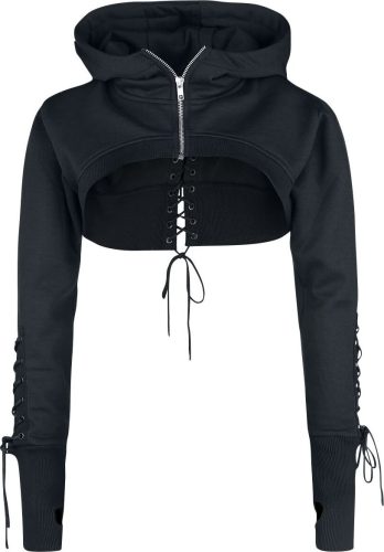 Chemical Black Bolero Ebony Dámská mikina s kapucí na zip černá