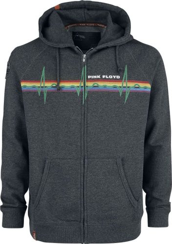 Pink Floyd EMP Signature Collection Mikina s kapucí na zip tmavě prošedivělá