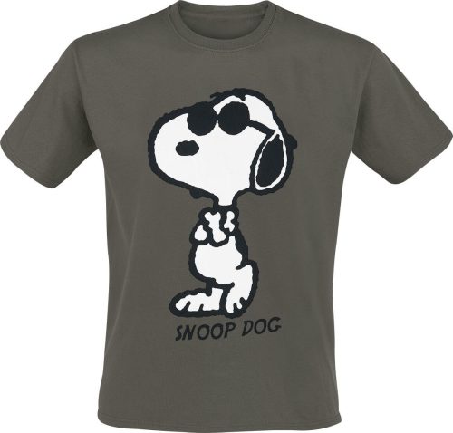 Peanuts Snoop Dog Tričko khaki