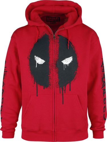 Deadpool Deadpool - Logo Mikina s kapucí na zip červená