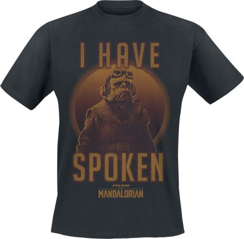 Star Wars The Mandalorian - I Have Spoken Tričko černá