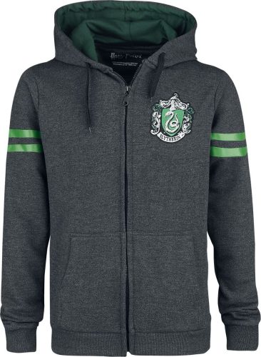 Harry Potter Slytherin Sport Mikina s kapucí na zip tmavě prošedivělá