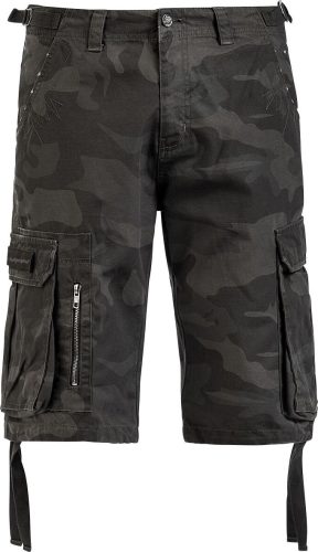 Black Premium by EMP Army Vintage Shorts Šortky tmavě maskáčová