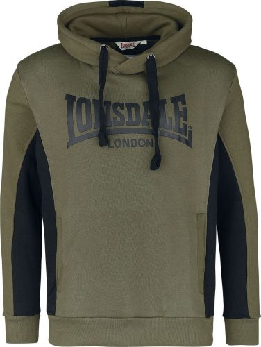 Lonsdale London BALMULLO Mikina s kapucí olivová