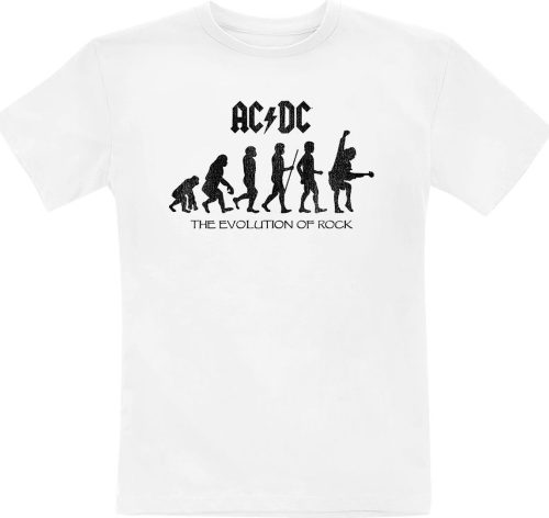 AC/DC Evolution Of Rock detské tricko bílá