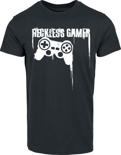 Sprüche Reckless Gamer Tričko černá