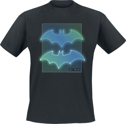 Batman Grid Gradient Tričko černá