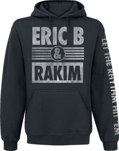 Eric B. & Rakim Logo Mikina s kapucí černá