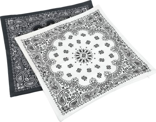 Urban Classics Sada ložního prádla Bandana Print povlecení na polštár cerná/bílá