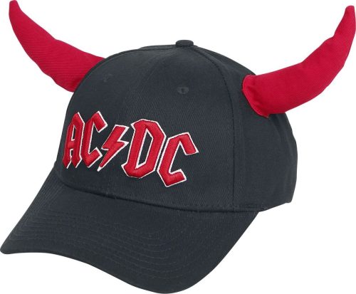 AC/DC Hells Bells - mit Hörnern Baseballová kšiltovka cerná/cervená