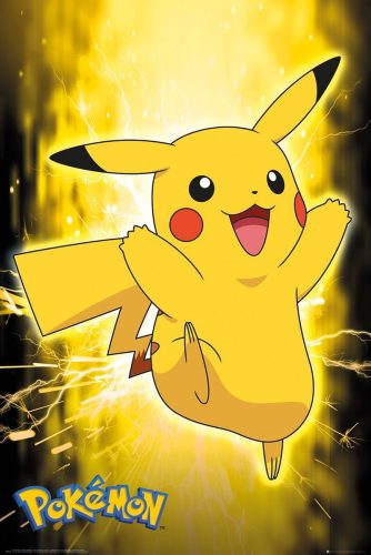 Pokémon Pikachu Neon plakát vícebarevný