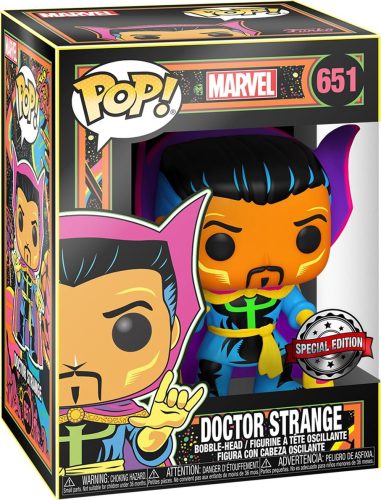 Doctor Strange Vinylová figurka č. 651 Black Light - Doctor Strange Sberatelská postava standard