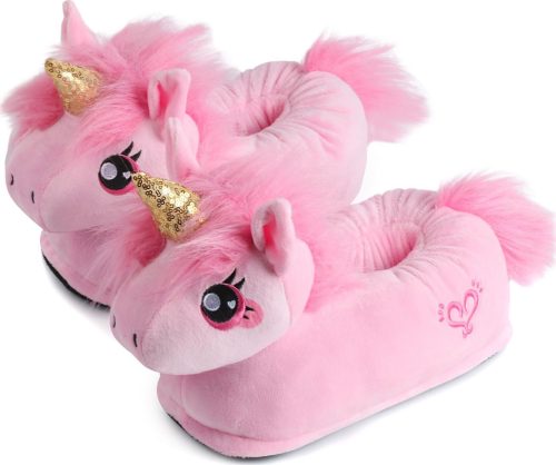 Corimori Dětské pantofle Pink Unicorn Dětské boty světle růžová