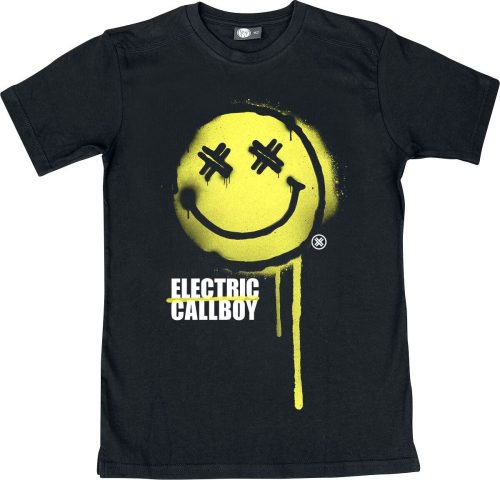 Electric Callboy Metal Kids - Spray Smiley detské tricko černá