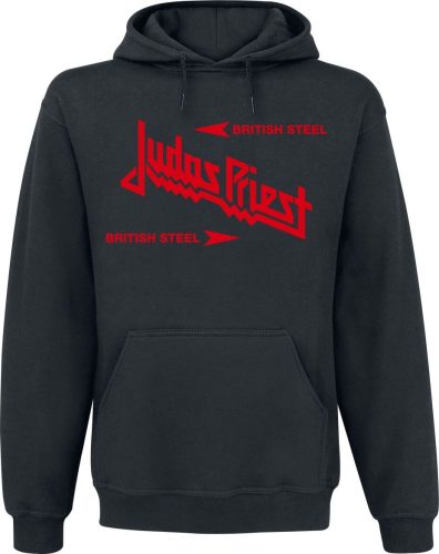 Judas Priest British Steel Mikina s kapucí černá