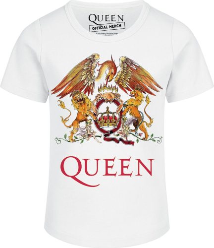 Queen Metal-Kids - Crest detské tricko bílá