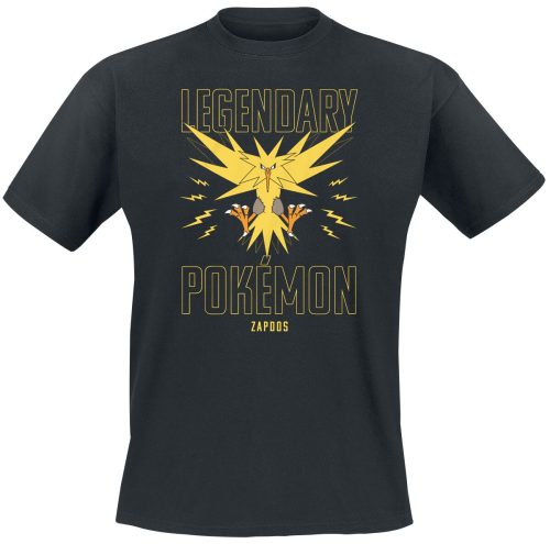 Pokémon Zapdos Tričko černá