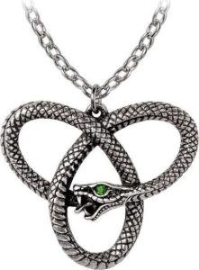 Alchemy Gothic Eve's Triquetra Náhrdelník - řetízek stríbrná