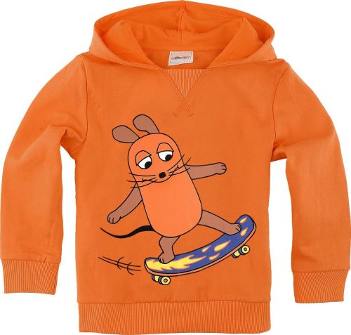 Die Sendung mit der Maus Kids - Skater Maus detská mikina s kapucí oranžová