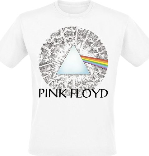 Pink Floyd Dark Side Of The Moon Tričko bílá