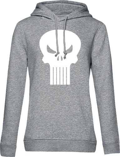 The Punisher Skull Dámská mikina s kapucí šedá