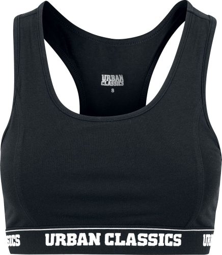 Urban Classics Ladies Logo Bra Korzet černá