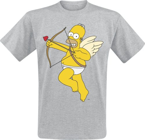 Die Simpsons Cupid Tričko šedá