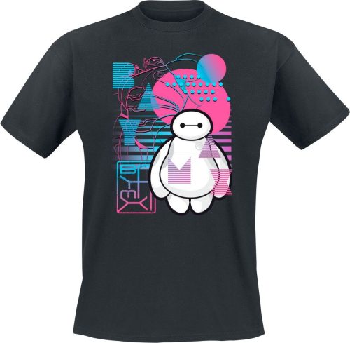 Baymax Neon Tričko černá