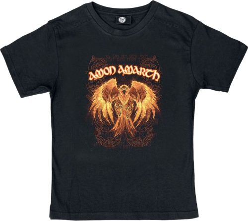 Amon Amarth Metal Kids - Burning Eagle detské tricko černá