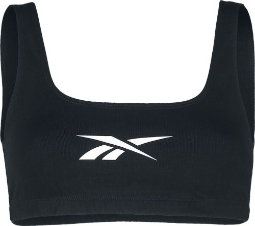 Reebok Bavlněná podprsenka CL PF Logo Korzet černá