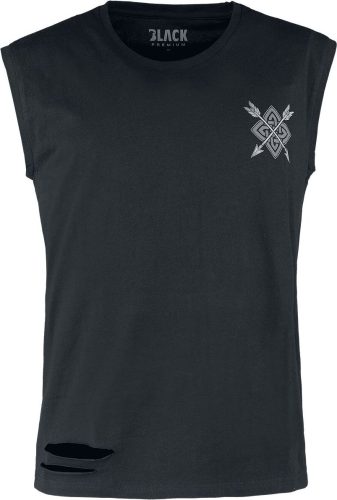 Black Premium by EMP Tank Top mit Wolf Print Tank top černá