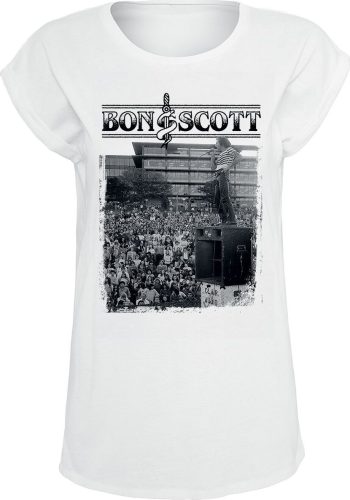 Bon Scott Live Dámské tričko bílá