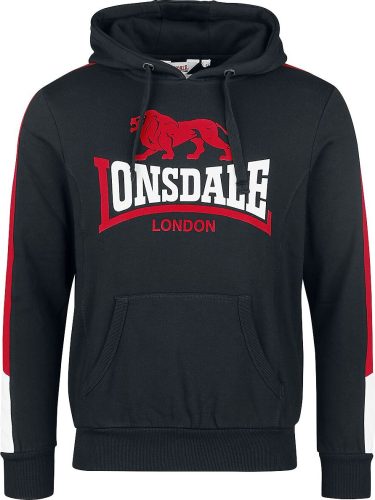 Lonsdale London LANGWELL Mikina s kapucí černá