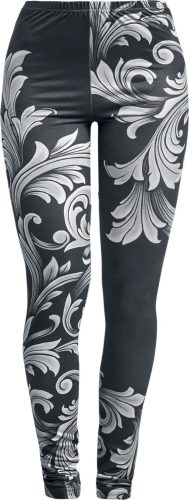 Black Premium by EMP Schwarze Leggings mit Ornamenten Leginy černá