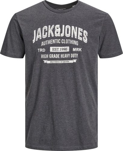 Jack & Jones Tričko JJEJEANS SS NOOS 22/23 s kulatým výstřihem Tričko tmavě šedá